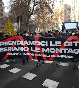 Free The Mountains!": Clashes At Milan Protest Over Winter Olympics