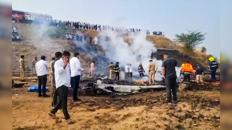 Four-Member DGCA Team Visits Ajit Pawar Plane Crash Site In Baramati