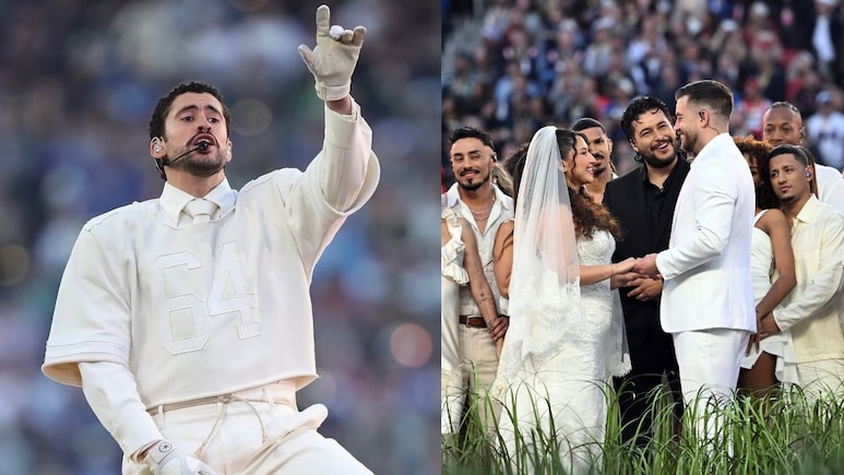 Bad Bunny Was Invited To A Wedding. He Made The Couple A Viral Hit During Super Bowl Halftime Instead