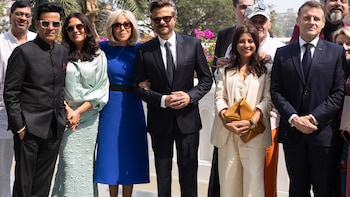 Emmanuel Macron Meets Bollywood Stars During Mumbai Visit