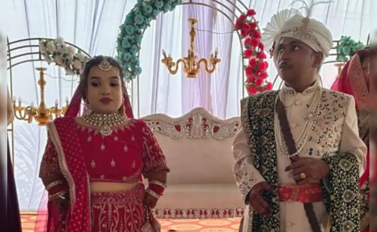 वैलेंटाइन डे पर 'रब ने बना दी जोड़ी': 3.8 फीट की दुल्हन, 4.02 का दूल्हा; सोशल मीडिया से जुड़ा रिश्ता 