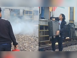 "ट्रेन में अचानक लगा ब्रेक, सबकुछ धुआं-धुआं हो गया", जैसलमेर जा रही ट्रेन में लगी आग; यात्रियों में घबराहट