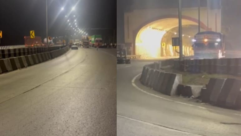 Mumbai Pune Expressway : गेल्या 4 तासांपासून मुंबई-पुणे एक्सप्रेस वेवरून मुंबईला येणारी वाहतूक ठप्प