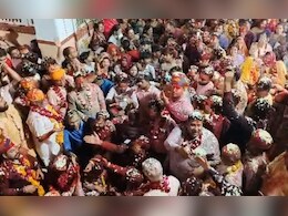 मां नागणेचीजी मंदिर से होली का आगाज, ढोल-नगाडों की गूंज, चंग की थाप और रंगों से रंगा पर&zwj;िसर&nbsp;