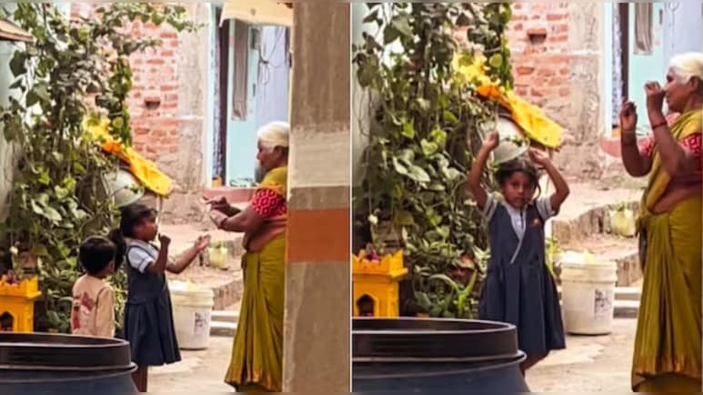 पोती की ताल पर थिरकी 75 साल की दादी, VIDEO देख दिल खुश हो जाएगा