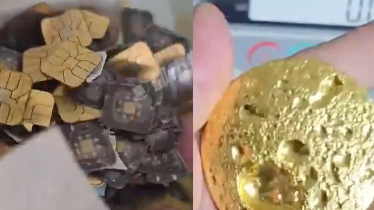 पुराने SIM कार्ड से निकाला 26 लाख का सोना, पूरे प्रोसेस का वीडियो हुआ वायरल