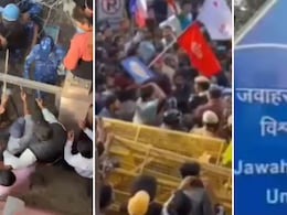 JNU में बवाल LIVE: पुलिस का आरोप- छात्रों ने बैरिकेड तोड़े, बैनर और जूते फेंके... स्टूडेंट यूनियन ने कहा- पुलिस ने चलाईं लाठियां