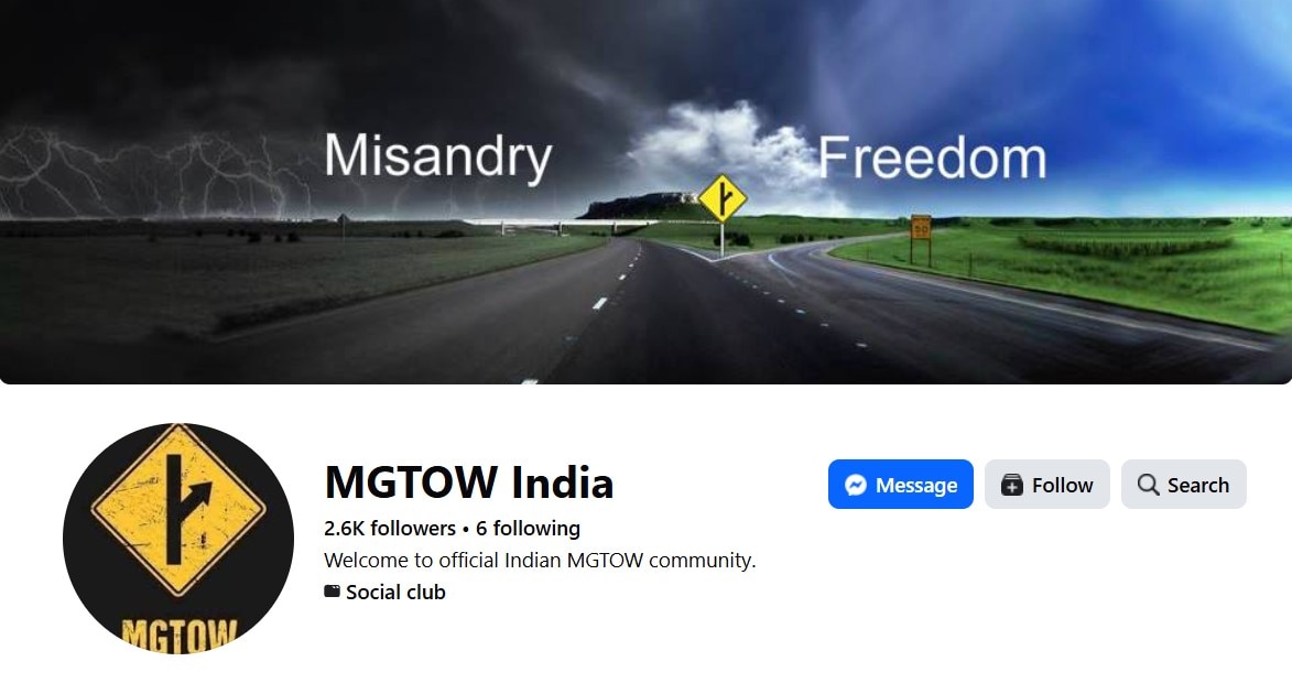 The content at MGTOW India was anti-women and hateful.