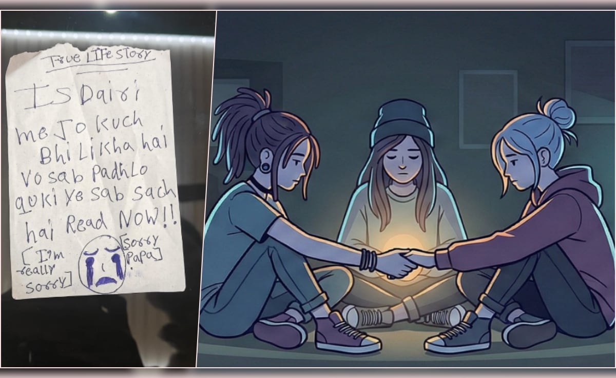 सॉरी पापा और रोती हुई इमोजी... गाजियाबाद की 3 बहनों की आखिरी चिट्ठी में उस  'डायरी' का जिक्र | Ghaziabad Sisters Wrote a suicide note before jumping  from the 9th floor All Updates