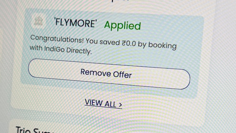 IndiGo Congratulates Flyer For Saving Rs 0 With Coupon. Internet Can't Stop Laughing