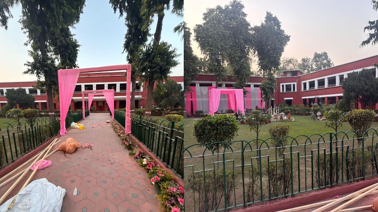 Hansraj College Student Allege Misuse Of Campus For Wedding, Protest As Ground Booked For Wedding Of Principal's Son