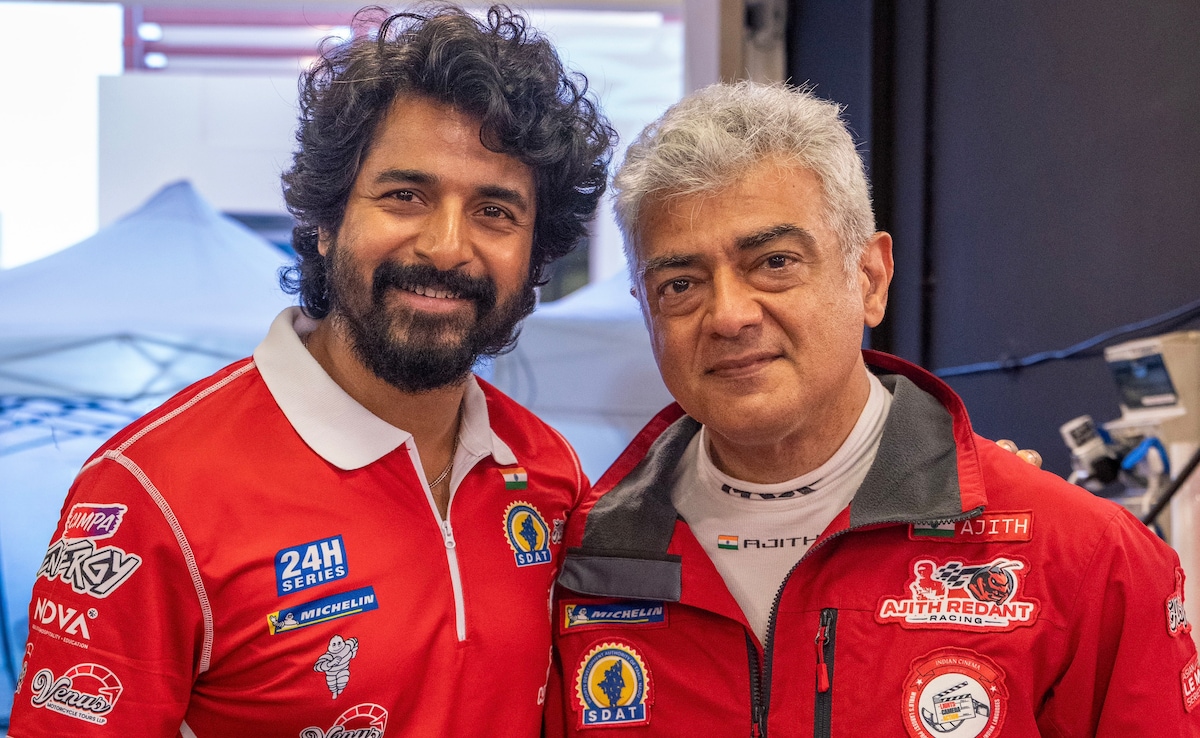 Parasakthi Actor Sivakarthikeyan Feels The 'Adrenaline Rush' After Meeting Ajith At Yas Marina Circuit In Abu Dhabi, See Pics