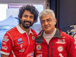 <i>Parasakthi</i> Actor Sivakarthikeyan Feels The 'Adrenaline Rush' After Meeting Ajith At Yas Marina Circuit In Abu Dhabi, See Pics