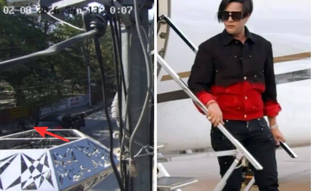 CCTV Shows Lamborghini Driver's Bouncers Running To Extract Him After Crash