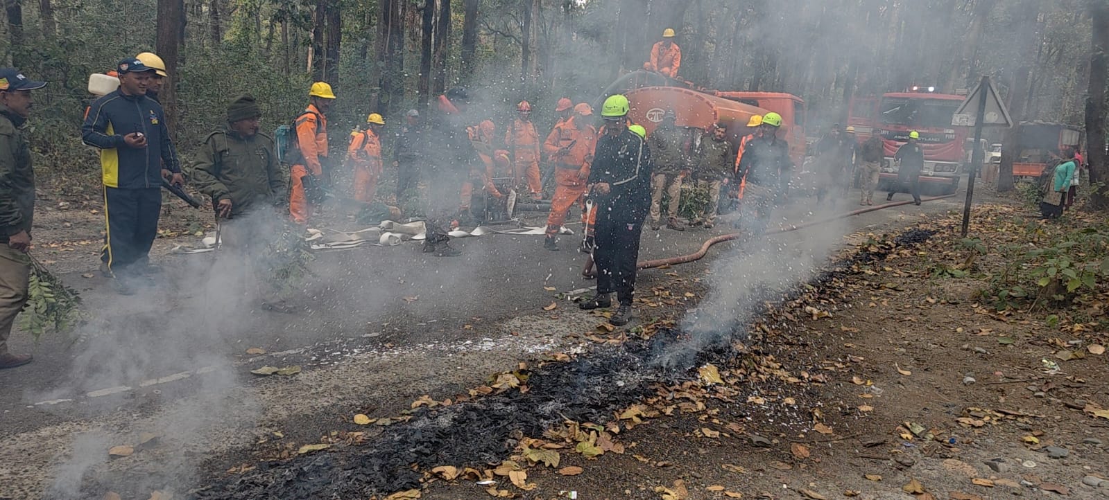 उत्तराखंड में फॉरेस्ट फायर सीजन शुरू, वन विभाग ने की मॉक ड्रिल, कम बारिश और बर्फबारी ने बढ़ाई सिरदर्दी
