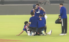 Pandya's Shot Hits Teammate's Knee, India Face Big Injury Scare. See Pics
