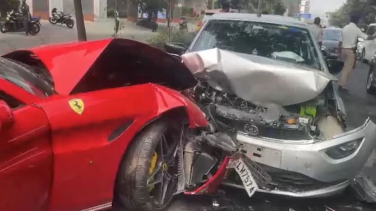 Rare Ferrari 599 GTB Crashed In Hyderabad: All About The Supercar