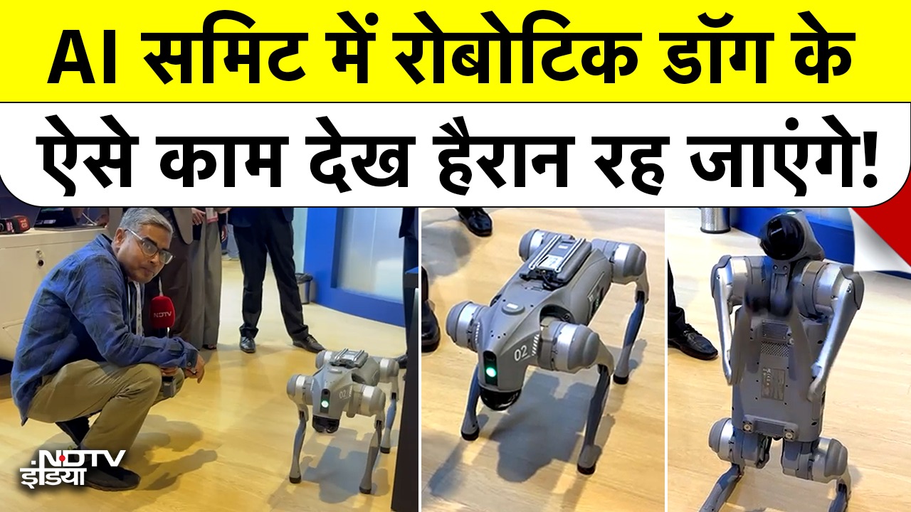AI समिट में Robotic Dog के ऐसे काम देख हैरान रह जाएंगे!