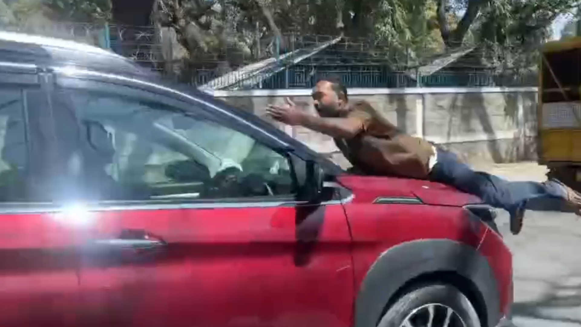 Video: Bengaluru SUV Driver Tries To Run Man Over, Drives With Him On Bonnet