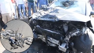 Speeding Audi Runs Over Family Distributing Wedding Cards On Bike, 3 Killed