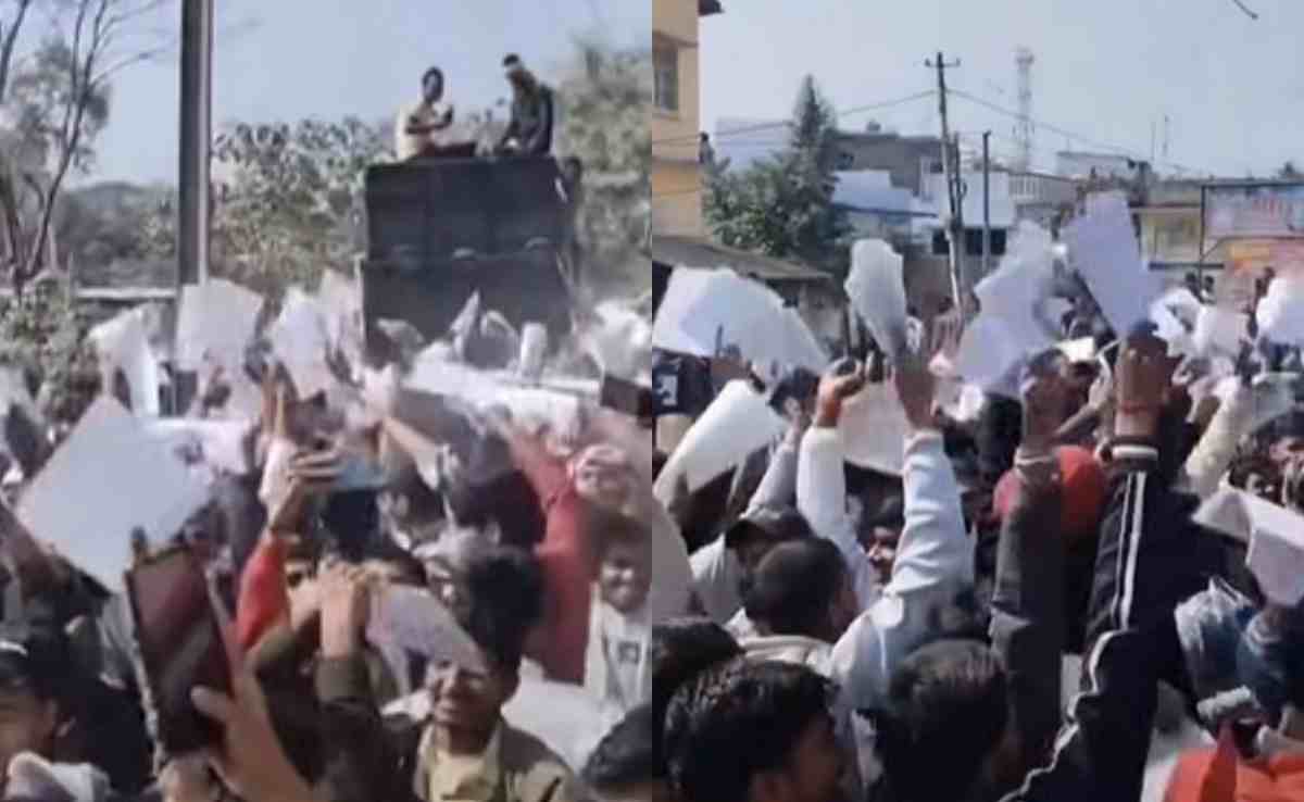 "लुलिया मांगे ले..." परीक्षा खत्म होते ही आरा की सड़कों पर पवन सिंह के गानों पर परीक्षार्थियों ने काटा गदर