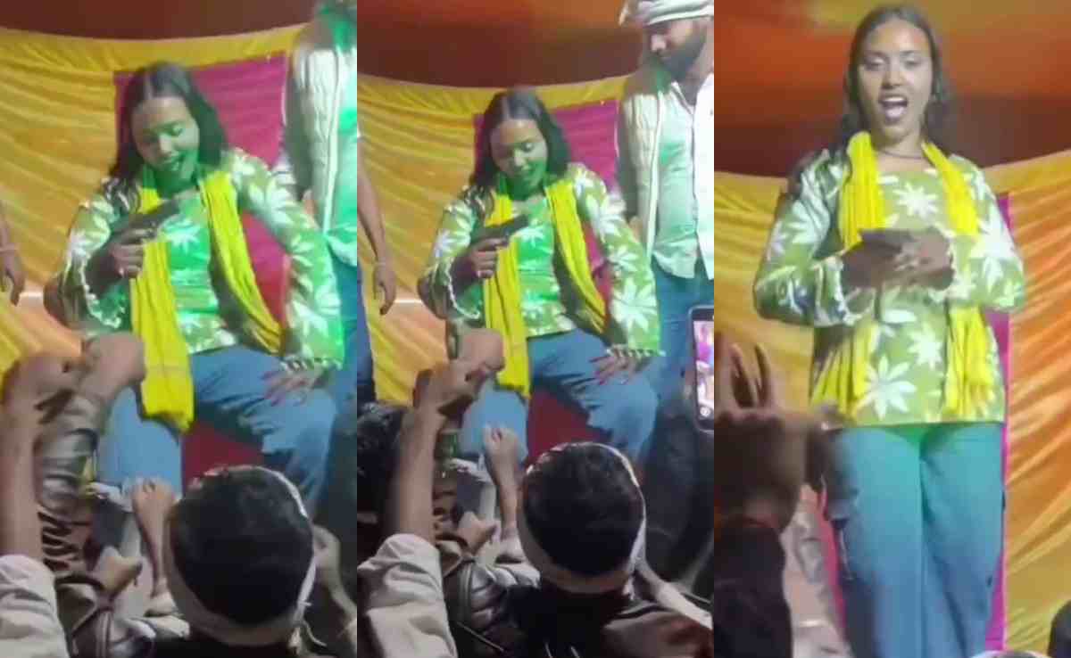 बिहार में तमंचे पे डिस्को... भोजपुरी गाने पर हाथ में हथियार लेकर थिरकीं डांसर, कानून की उड़ीं धज्जियां