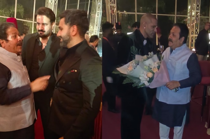 'तेरा यार हूं मैं...', शिखर धवन की दूसरी शादी में पहुंचे रोहित शर्मा, ये क्रिकेटर भी आए नजर - Photos