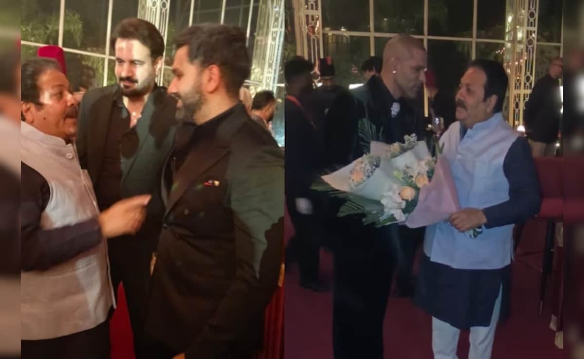 तेरा यार हूं मैं..., शिखर धवन की दूसरी शादी में पहुंचे रोहित शर्मा, ये क्रिकेटर भी आए नजर - Photos