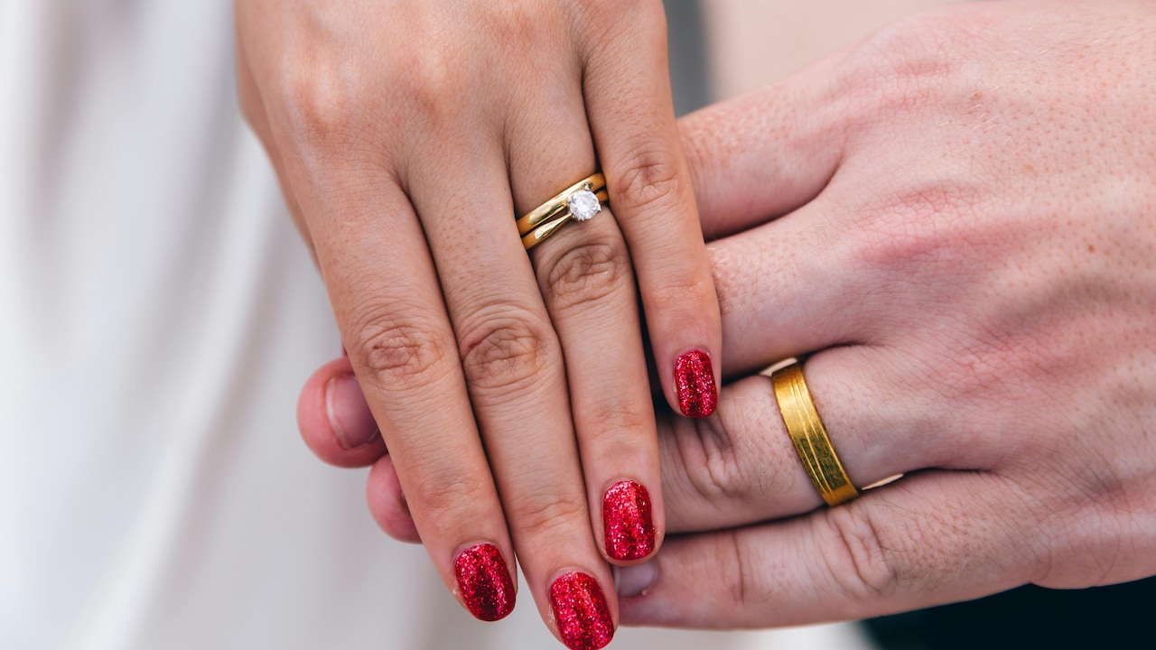 A gold-diamond ring adds timeless elegance to any proposal.