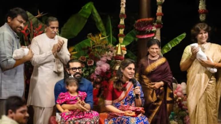 Chiranjeevi, With Ram Charan And Upasana's Newborn On Lap, Shares A Wholesome Family Pic