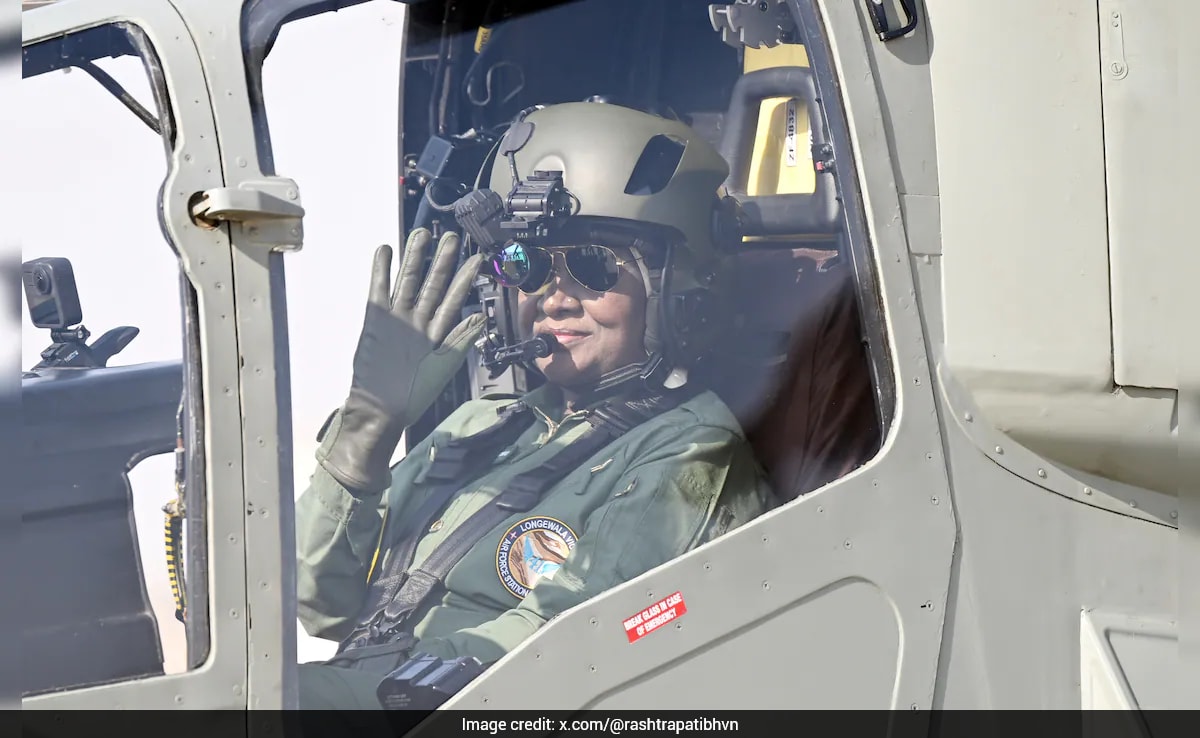 Droupadi Murmu Becomes 1st Indian President To Fly In Attack Helicopter Prachand