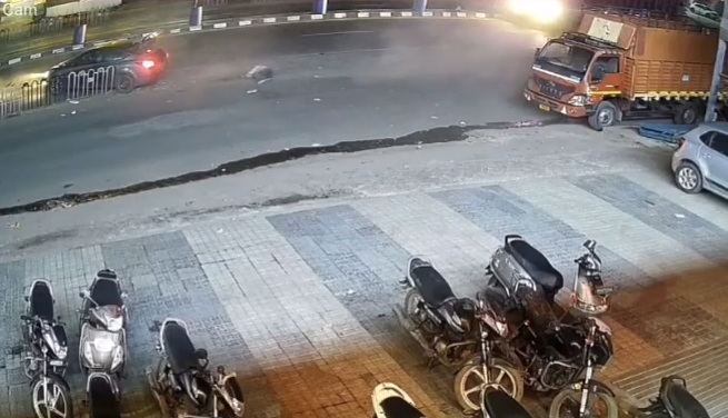 CCTV Shows Car Running Over Madhya Pradesh Man Twice, Then Fleeing