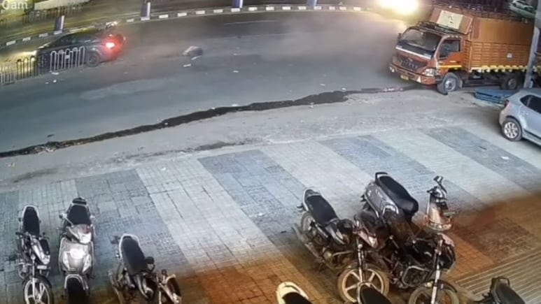 CCTV Shows Car Running Over Madhya Pradesh Man Twice, Then Fleeing