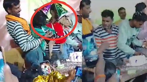 कभी देखा है ऐसा! हरदोई में बकरियों का रॉयल बर्थडे, गांव भर में बंटे कार्ड, DJ की धुनों पर थिरके युवा