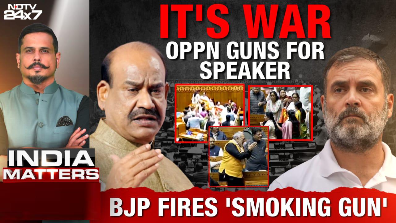 Opposition Guns For Lok Sabha Speaker, BJP Fires 'Smoking Gun'