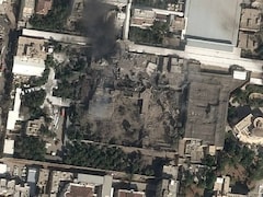 First Visual Of US-Israel Strike On Iran Supreme Leader Khamenei's Compound
