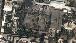 First Visual Of US-Israel Strike On Iran Supreme Leader Khamenei's Compound