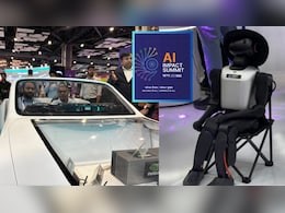 भारत मंडपम में AI का जलवा, रोबोट डॉग से लेकर...खुद से चलती कार को एक टक देखते रह गई दुनिया