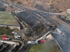 On Camera, Truck Carrying Liquid Gas Overturns, Explodes In Chile, 4 Dead
