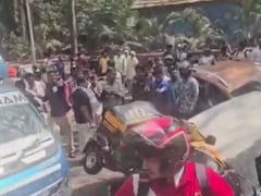 Portion Of Mumbai Metro Pillar Falls On Vehicles, 2 Injured