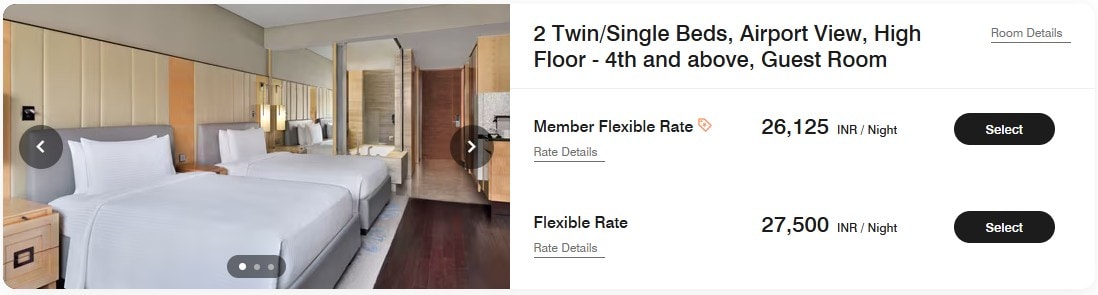 2 Twin/Single Beds, City View, Executive Lounge Access