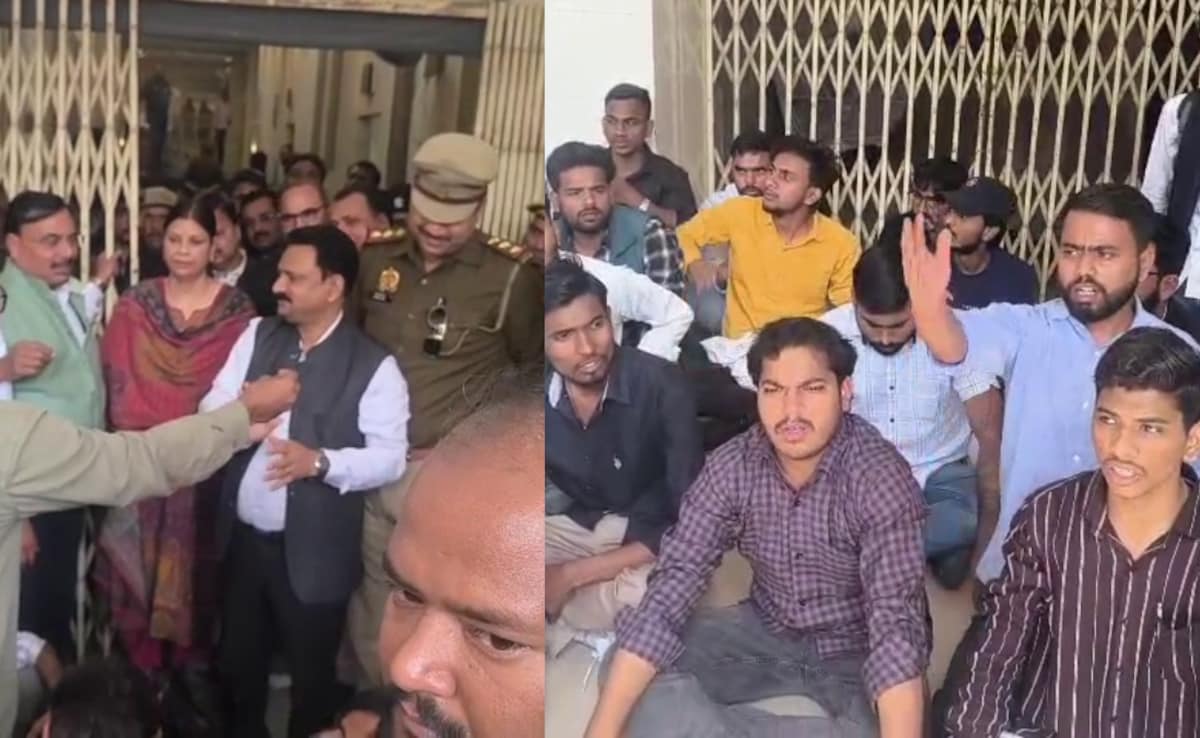 लखनऊ यूनिवर्सिटी में 'नमाज' पर संग्राम, छात्रों के दो गुट आए आमने-सामने, कैंपस में भारी तनाव और नारेबाजी