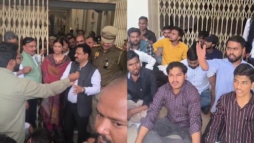 लखनऊ यूनिवर्सिटी में 'नमाज' पर संग्राम, छात्रों के दो गुट आए आमने-सामने, कैंपस में भारी तनाव और नारेबाजी