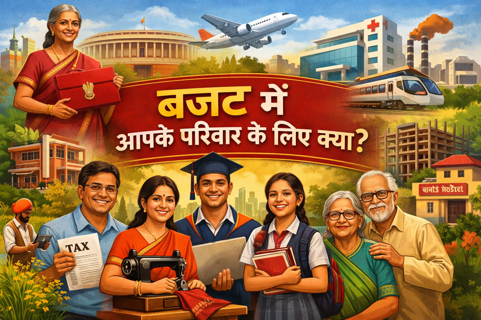 बजट 2026 और शर्मा जी का परिवार: समझिए एक आम आदमी को 'निर्मला ताई' ने क्या-क्या दिया?