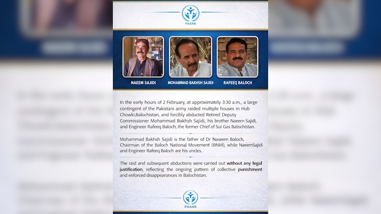 Night Raids, Mutilated Bodies: Baloch Group Reports Deepening Rights Crisis