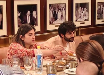 Kartik Aaryan Dines At Delhi's 86-Year-Old Kwality Restaurant. See Pics