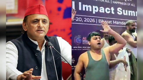 "Brings Shame": Akhilesh Yadav Slams Congress' Shirtless Protest At AI Summit