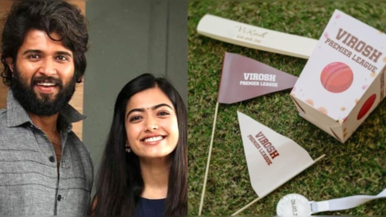 Viral Pics: Rashmika Mandanna And Vijay Deverakonda Confirm Feb 26 Wedding At 'Virosh Premier League' Cricket Match