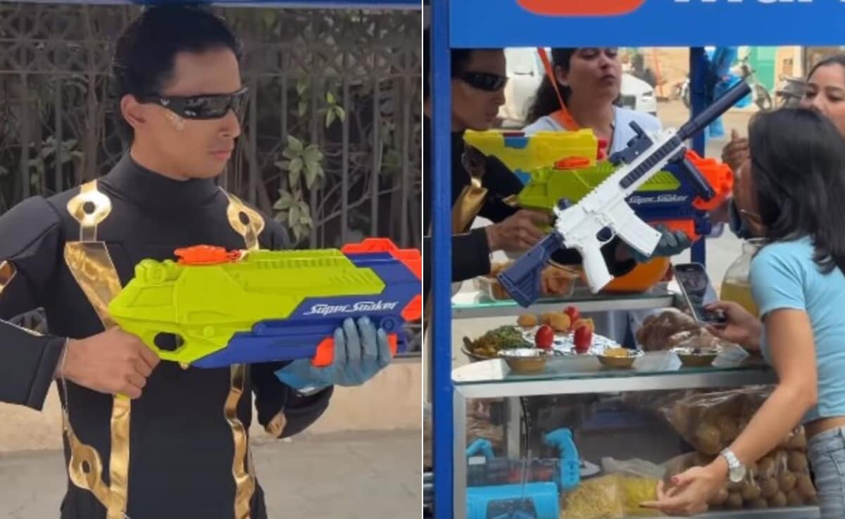 पानीपुरी का ‘कॉम्बैट वर्जन’! मुंबई के स्ट्रीट वेंडर का अनोखा अंदाज वायरल, वॉटर गन से परोस रहा जलजीरा