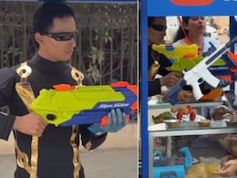 पानीपुरी का &lsquo;कॉम्बैट वर्जन&rsquo;! मुंबई के स्ट्रीट वेंडर का अनोखा अंदाज वायरल, वॉटर गन से परोस रहा जलजीरा